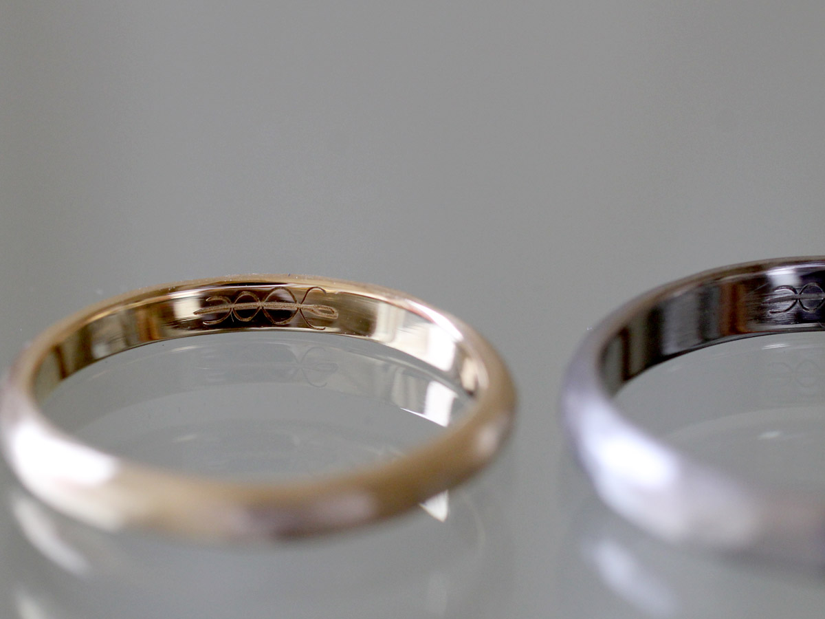 結婚指輪　刻印　オリジナル