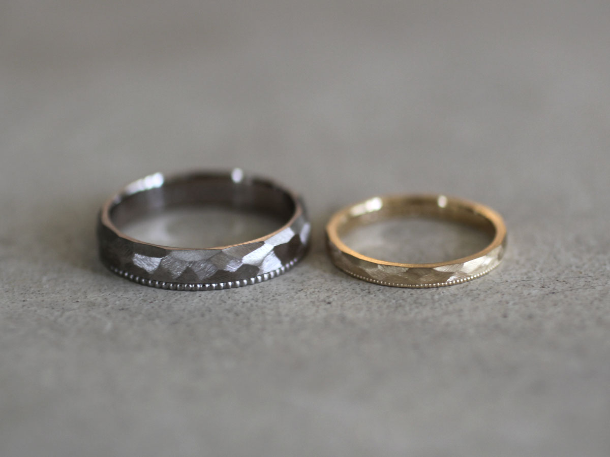 マリッジリング  渋い　結婚指輪