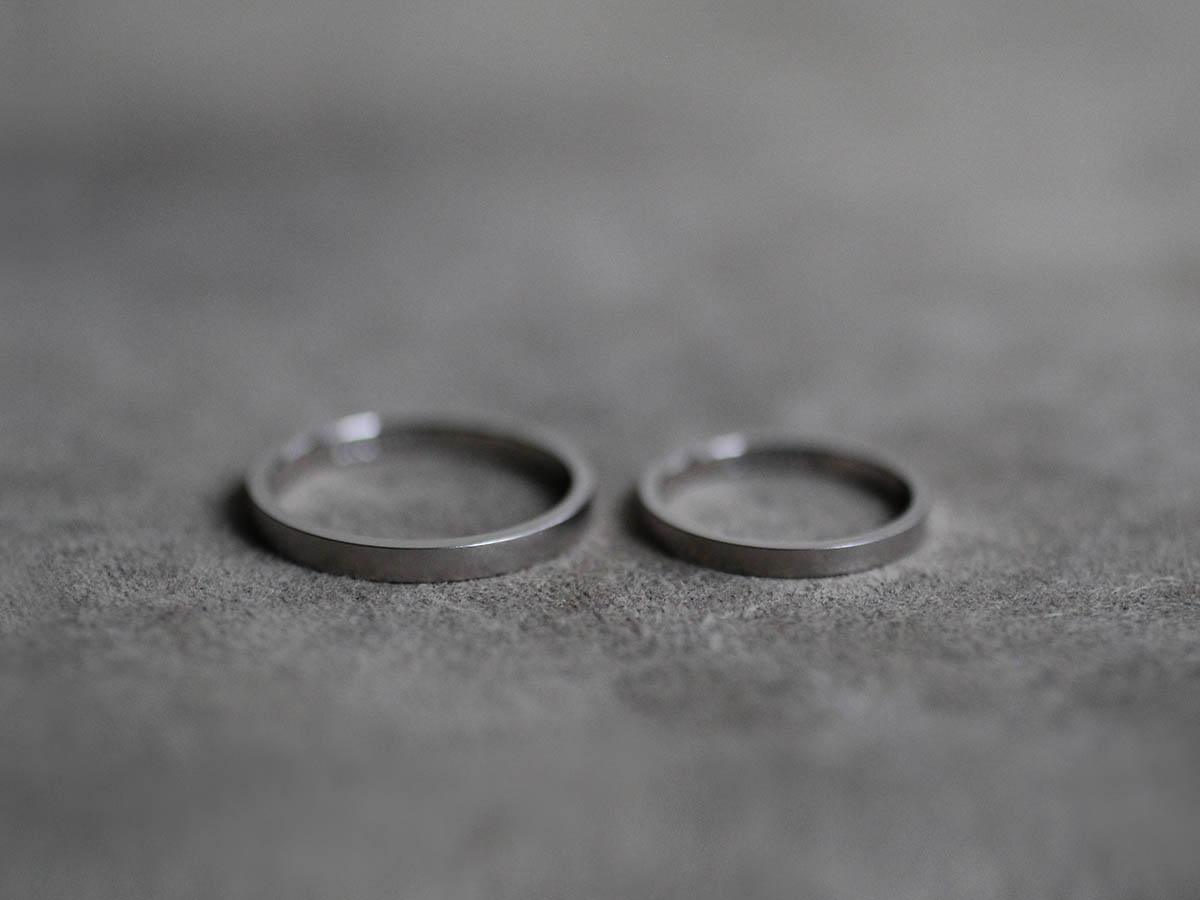細身の結婚指輪