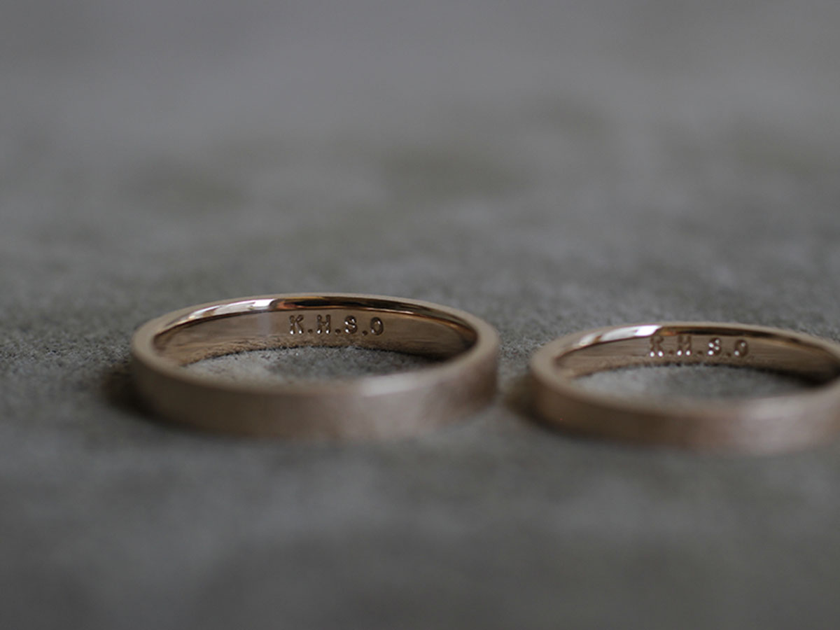結婚指輪の刻印